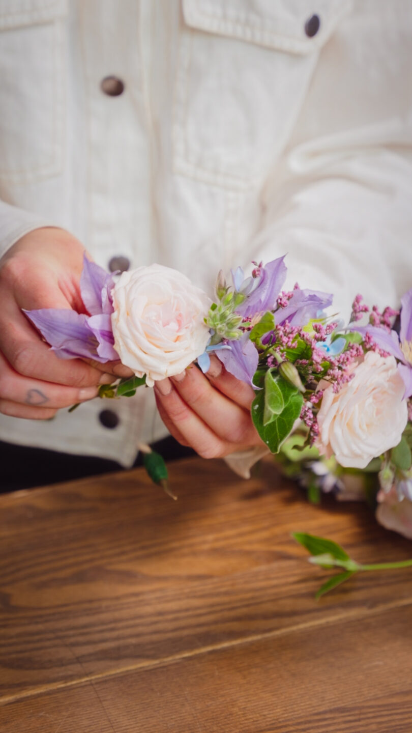 Midsommarkrans från Regeringsgatans blommor