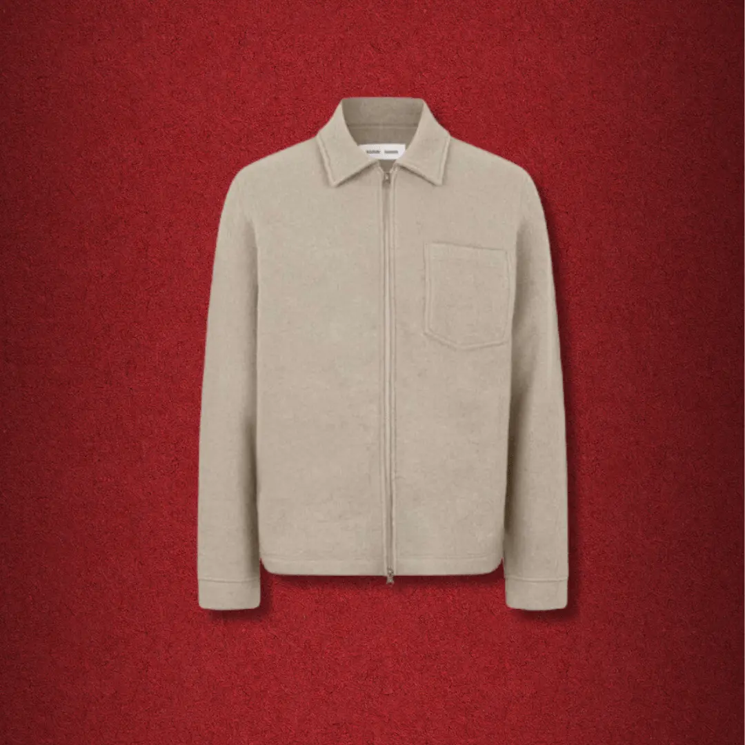 Beige cardigan från Samsoe Samsoe.